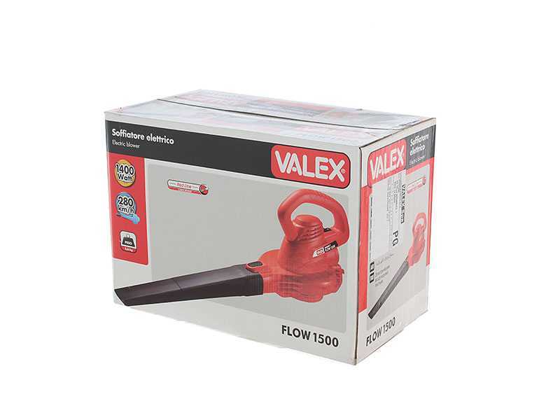 Soffiatore Elettrico Valex Flow 1500 - 1400 W, Velocità Aria 280 Km/h, Per Giardino E Lavaggio Auto - Rosso - Foto 5
