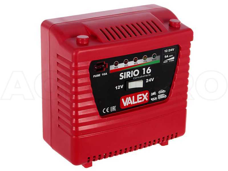 Valex SIRIO 16 - Caricabatterie - batterie da 12 e 24 V - segnalazione a LED della carica