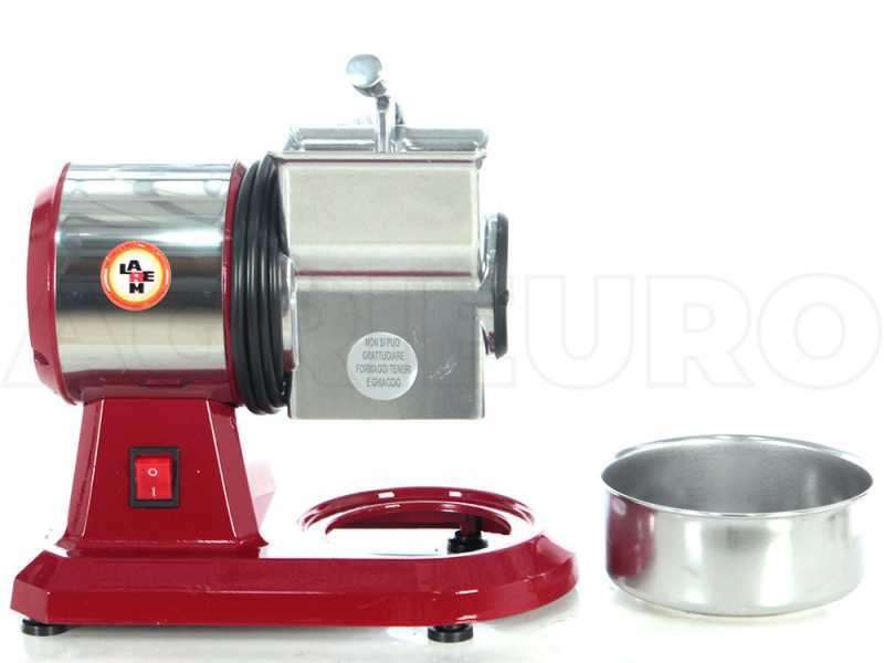 Agrieuro Premium Line Basic Red Vintage - Grattugia elettrica da tavolo - In alluminio pressofuso - 350W