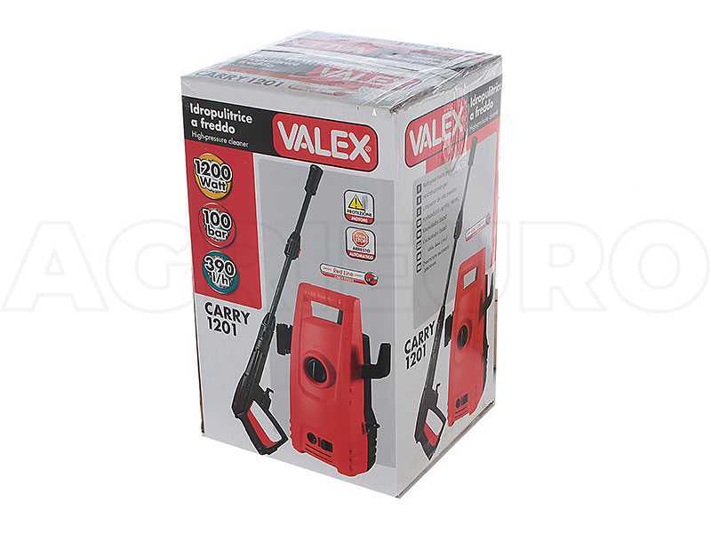 Valex CARRY 1201- Idropulitrice a freddo portatile e compatta - 100 bar max - 390 l/h