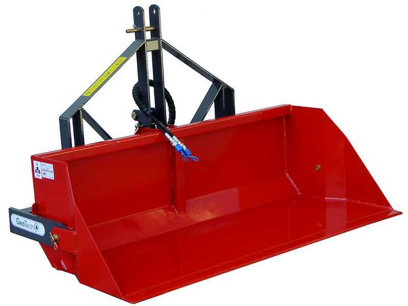 GeoTech 160 cm - Paletta idraulica per trattore - Serie pesante - Portata 700 Kg