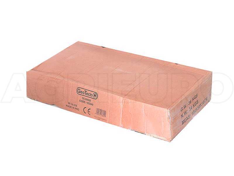 GeoTech TC3080D - carrello ribaltabile per trattorino in metallo - cassone cm 97x76(h 33 cm)