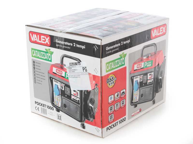 Valex Pocket 1000 - Generatore di corrente portatile 0.75 kW - Continua 0.65 kW Monofase