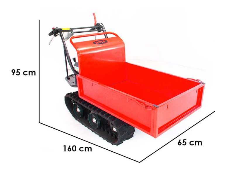 Ama TAG300T - Motocarriola cingolata cassone estensibile - Portata 300Kg