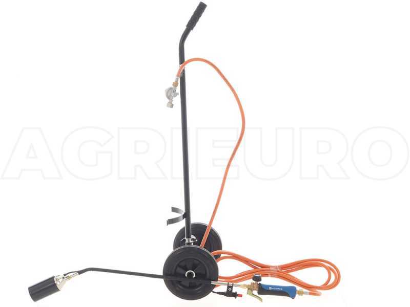 Kemper 1431 - Diserbante ecologico brucia erba - Con carrello e tubo da 5 m - Pirodiserbo