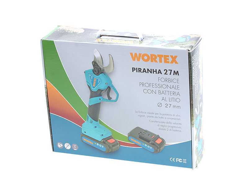 Wortex Piranha 30-M - Forbice elettrica da potatura - 18V 2Ah