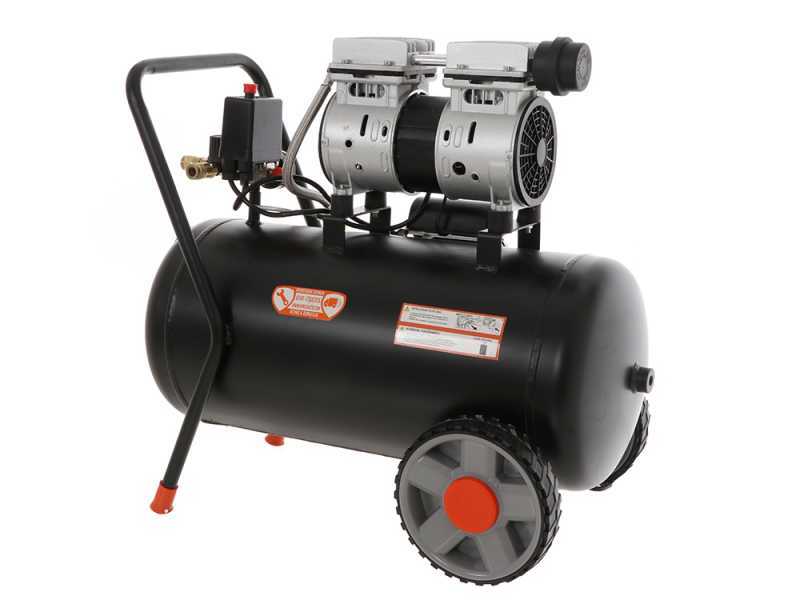 Vinco KWU750-50L - Compressore elettrico silenziato 50 lt oilless - Motore 1 HP