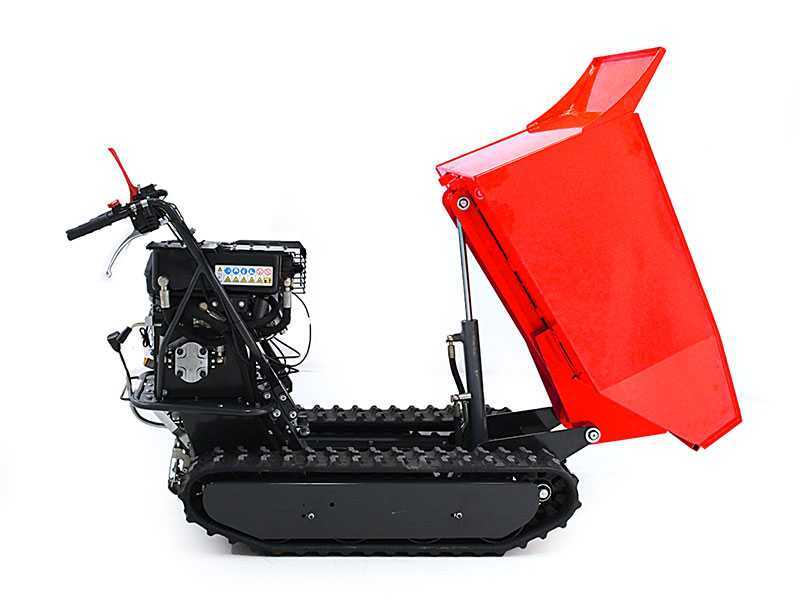 Ama TAG500TD - Motocarriola cingolata cassone dumper idraulico 500Kg