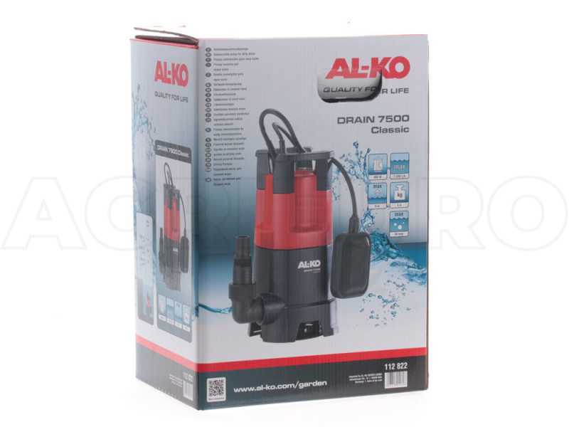 AL-KO DRAIN 7500 Classic - Pompa sommersa elettrica acque sporche - 450W - raccordo 38-25