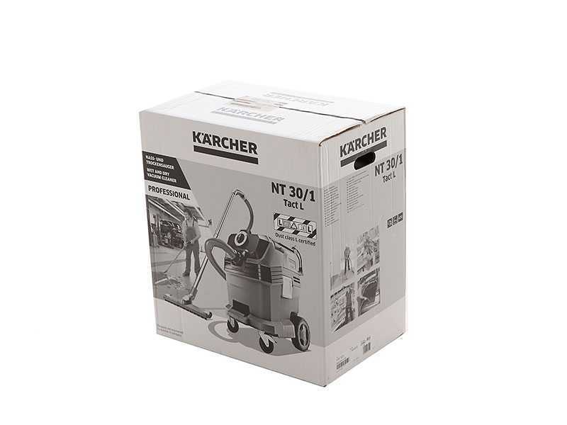 Karcher Pro NT 30/1 Tact L - Aspiratore solidi/liquidi - vano raccolta 30 lt, 1200W