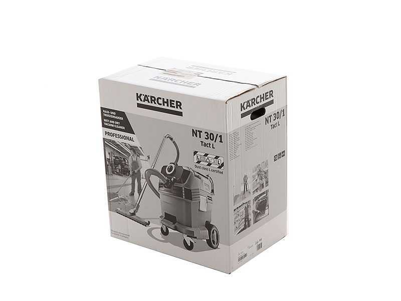 Karcher Pro NT 30/1 Tact Te L - Aspiratore solidi/liquidi - vano raccolta 30 lt, 1300W