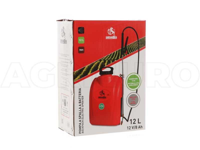 Ausonia - Pompa irroratrice spalleggiata a batteria - 12L