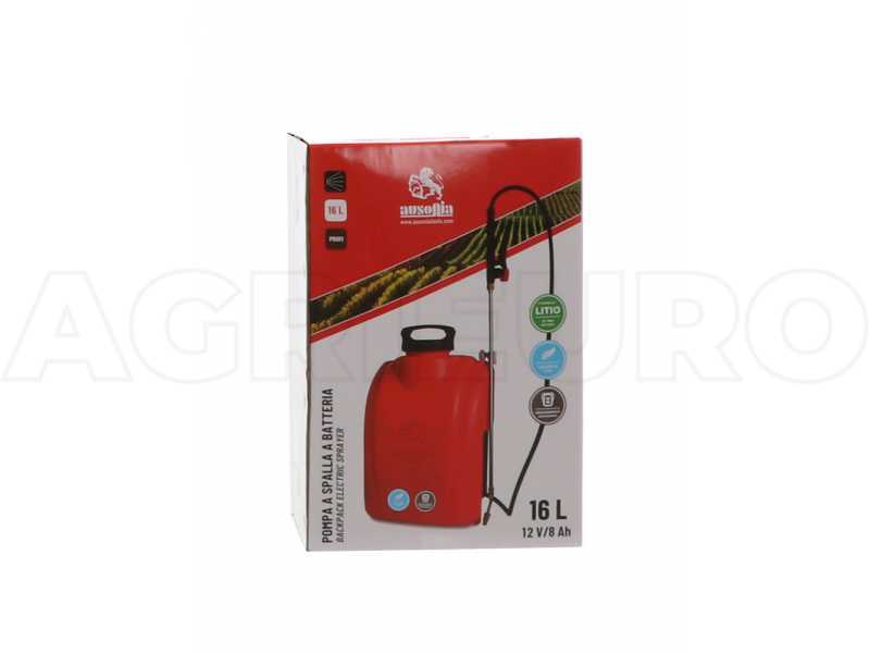 Ausonia - Pompa irroratrice a spalla - Batteria al litio - 16L
