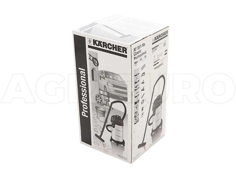 Karcher Pro NT 38/1 Me Classic - Aspiratore solidi/liquidi - vano raccolta 38 lt, 1500 W