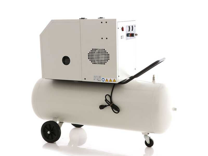 FIAC Silent AB200/360M - Compressore aria elettrico monofase a cinghia, insonorizzato - Motore 3 HP - 200 lt