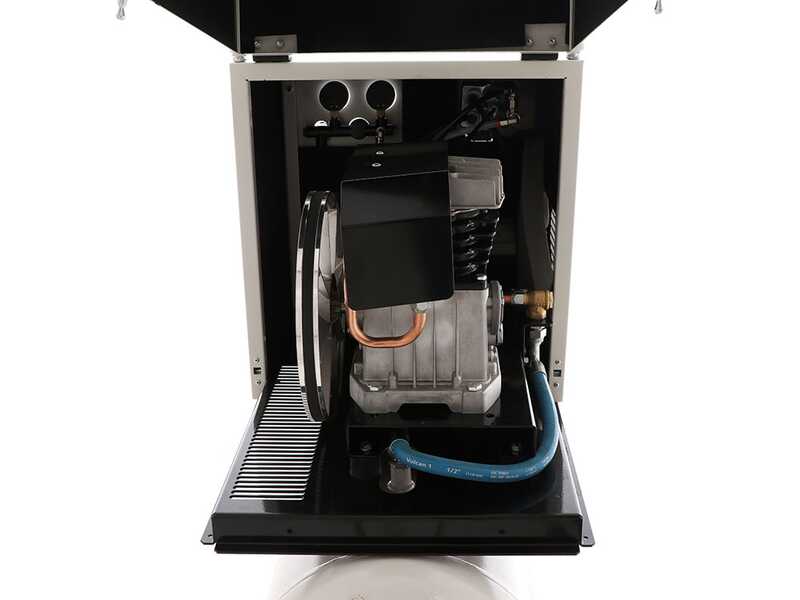 FIAC Silent AB200/360M - Compressore aria elettrico monofase a cinghia, insonorizzato - Motore 3 HP - 200 lt