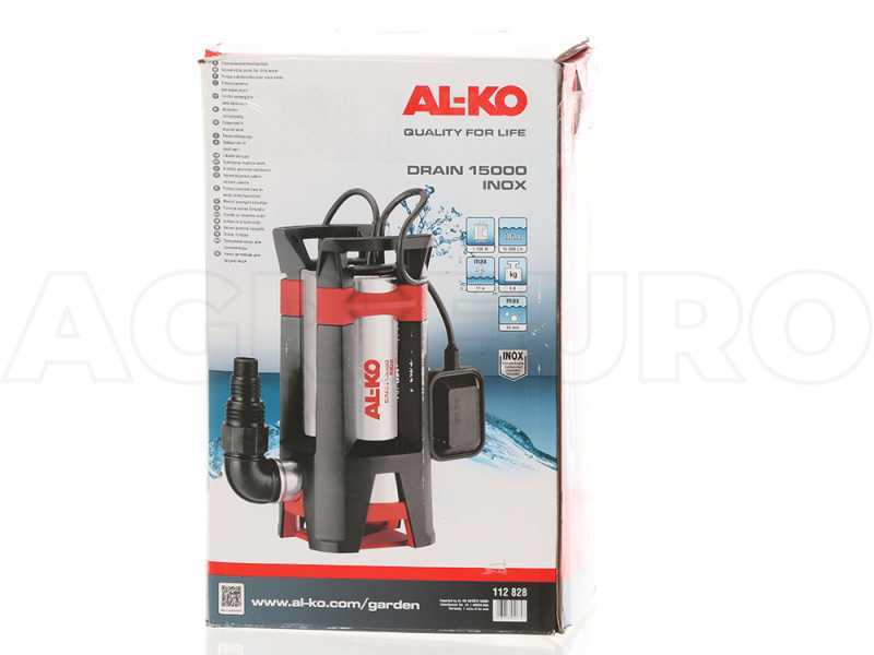 AL-KO DRAIN 15000 INOX - Pompa sommersa elettrica acque sporche - 1100W - raccordo 38-25