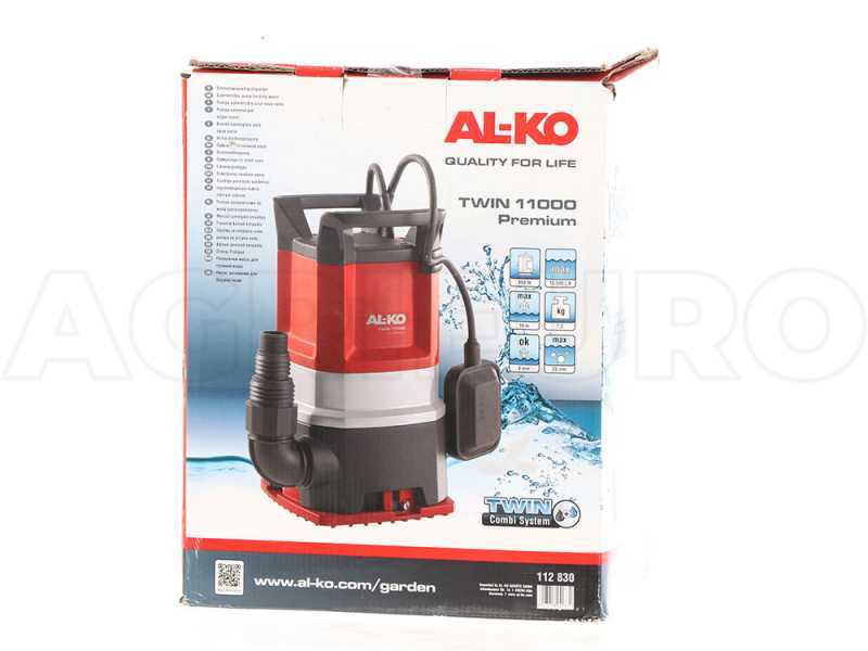 AL-KO TWIN 11000 Premium - Pompa sommersa elettrica acque chiare sporche - 750W