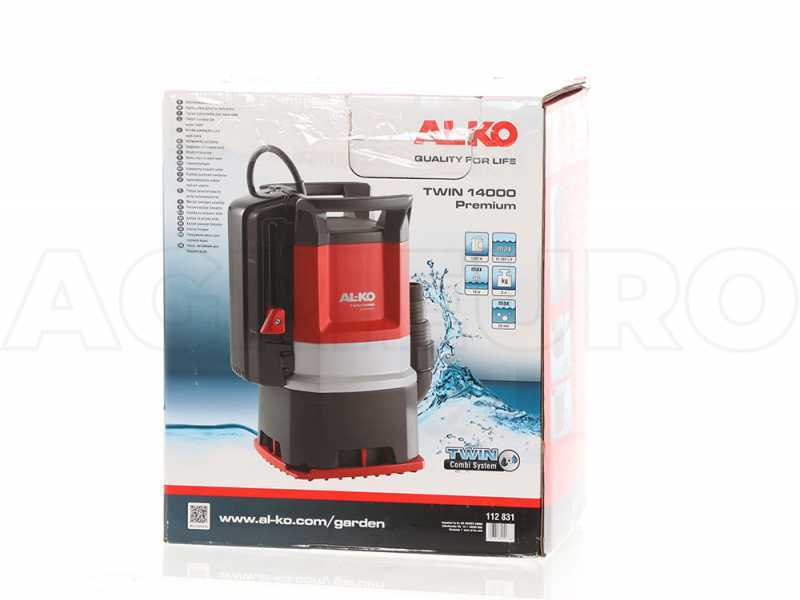 AL-KO TWIN 14000 Premium - Pompa sommersa elettrica acque chiare sporche - 950W