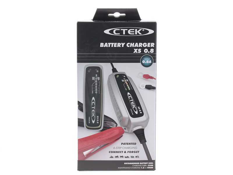 CTEK XS 0.8 - Caricabatterie e mantenitore di carica automatico - batterie da 12V - 6 fasi