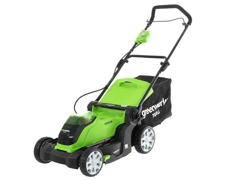 Greenworks G40LM41 - Tagliaerba a batteria 40V - SENZA BATTERIA e CARICABATTERIA