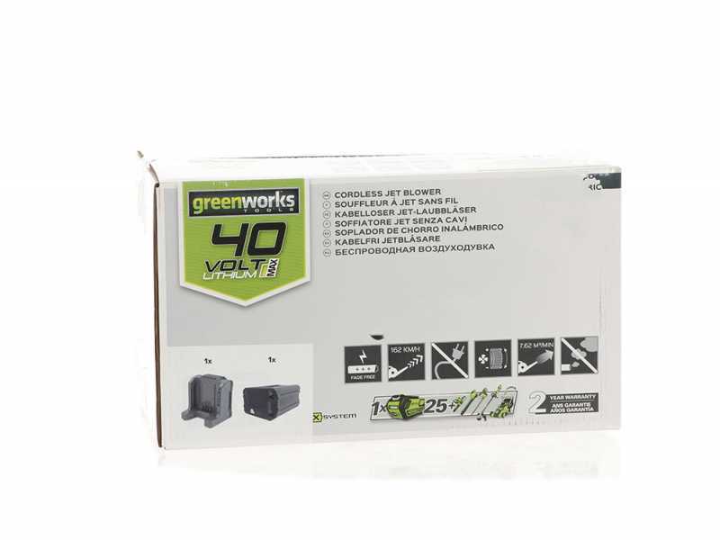 Soffiatore - Aspiratore a batteria Greenworks GD40BV