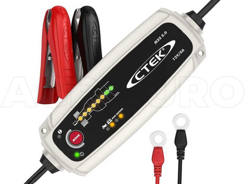 CTEK MXS 5.0 12V - Caricabatterie mantenitore automatico - 8 fasi - compensazione temperatura