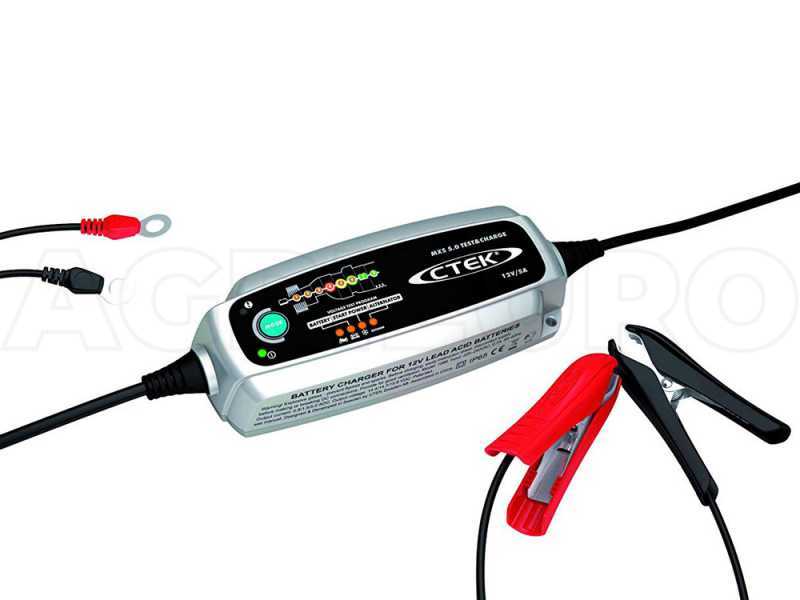 CTEK MXS 5.0 TEST &amp; CHARGE - Caricabatterie mantenitore automatico - 8 fasi - test batteria