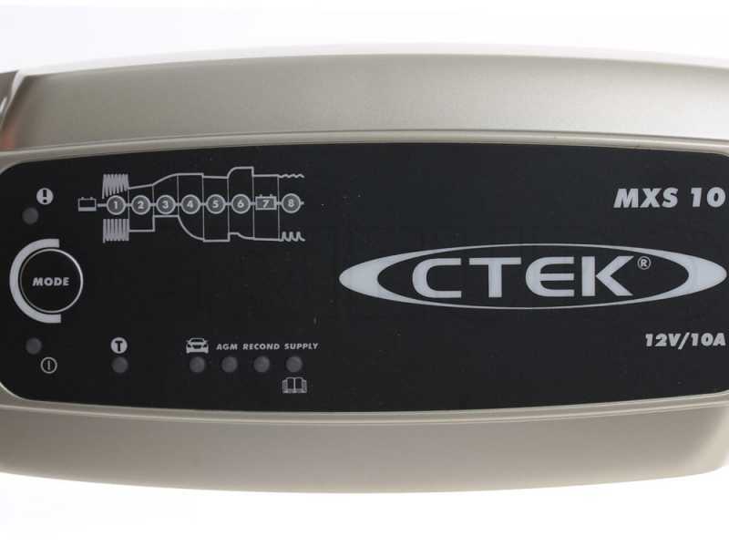 CTEK MXS 10 - Caricabatterie 12 V - 8 fasi automatico - officine, caravan, barche, automobili
