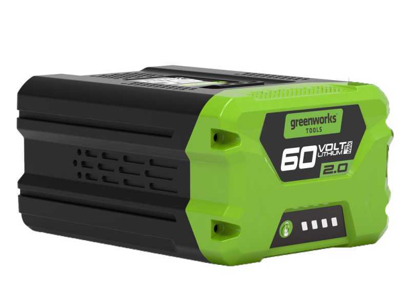 Greenworks GD60PS - Potatore a batteria a spalla su asta di prolunga - Batteria 60V 2Ah