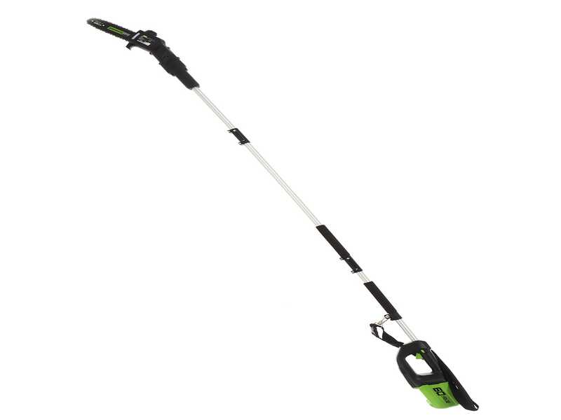 Greenworks GD60PS - Potatore a batteria a spalla su asta di prolunga - Batteria 60V 2Ah