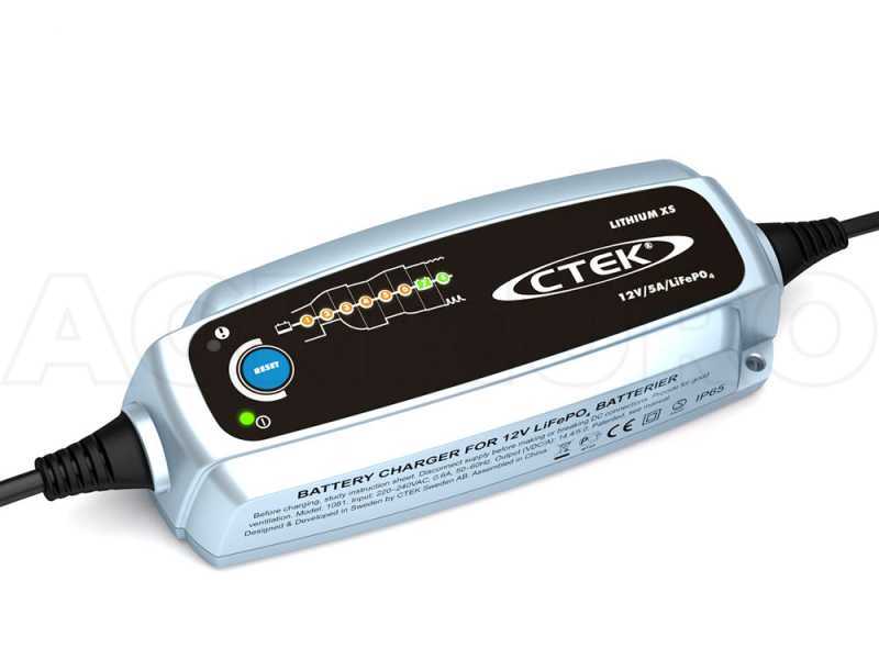 CTEK LITHIUM XS - Caricabatterie mantenitore - 8 fasi - batterie 12 V al Litio-Ferro-Fosfato