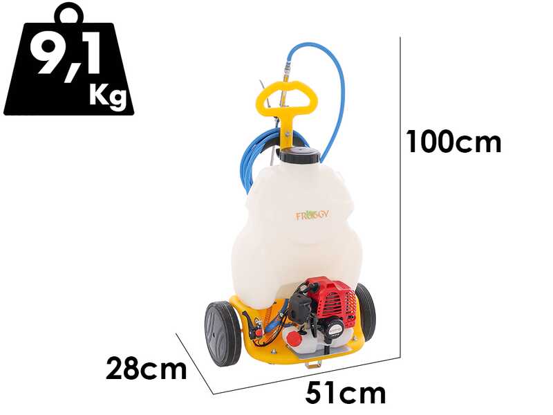 Arco Froggy S20 - Pompa irroratrice a scoppio - Motore TU26-QL - 20L