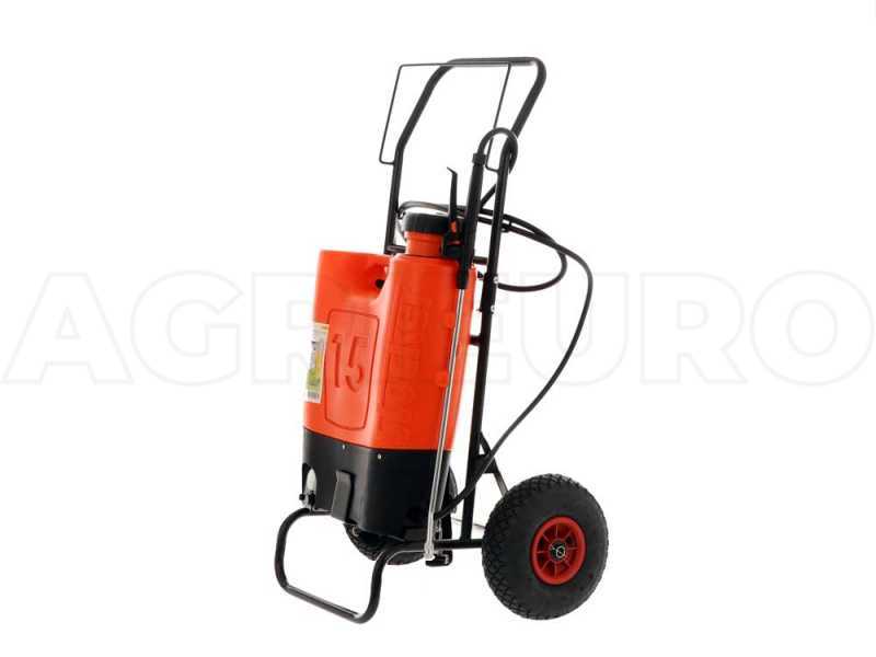Stocker 1247 - Pompa irroratrice a spalla con trolley - 15L - 12V - 10Ah
