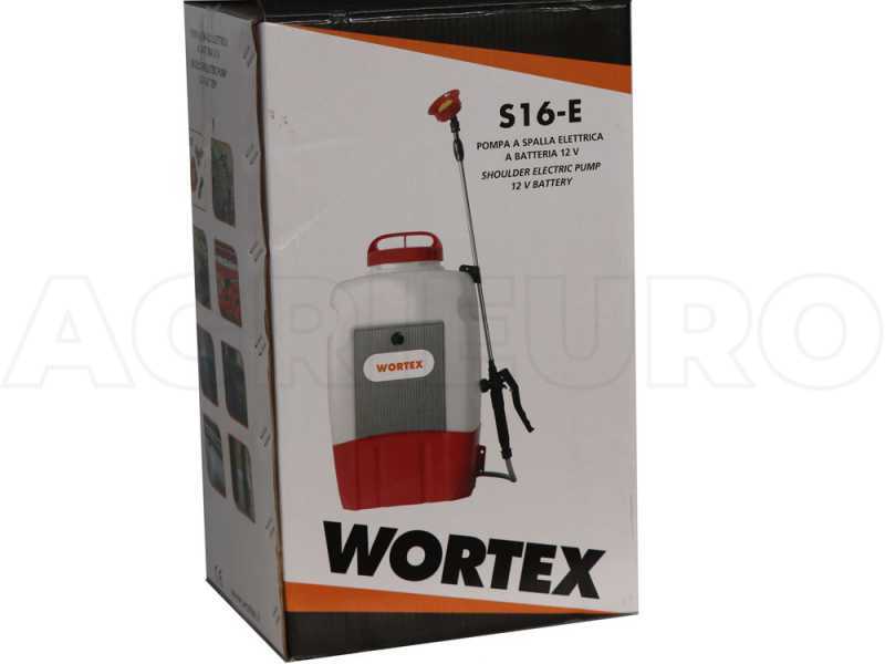 Wortex S16-E - Pompa diserbo elettrica a batteria - 16L - 12V - 8Ah