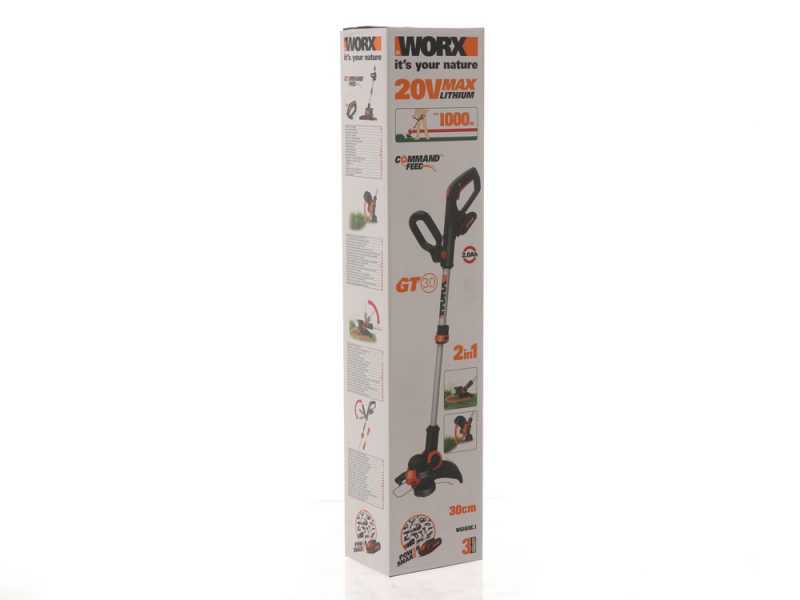 Worx WG163E.1 - Tagliabordi a batteria - 20V 2Ah