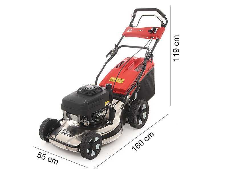 Marina Systems MX 55SK 3V 4-in-1 - Tagliaerba a scoppio trazionato - Motore Kawasaki FJ180V