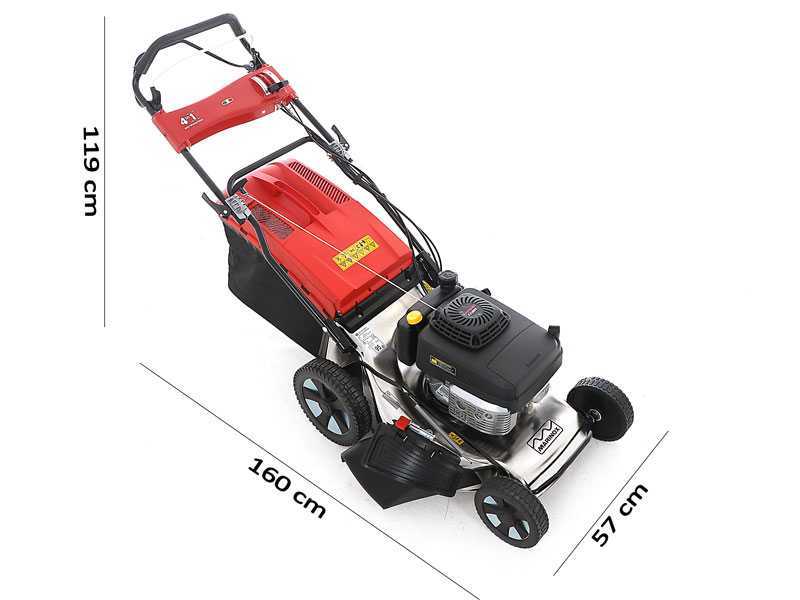 Marina Systems MX 57SK 3V 4-in-1 - Tagliaerba a scoppio trazionato - Motore Kawasaki FJ180V