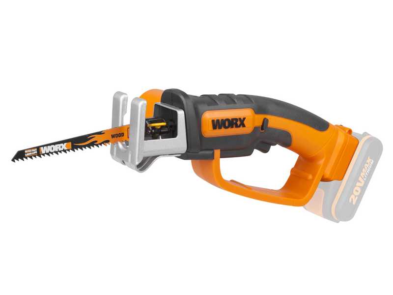Worx WG894E.9 - Seghetto a batteria - 3 lame incluse - SENZA BATTERIE E CARICABATTERIE
