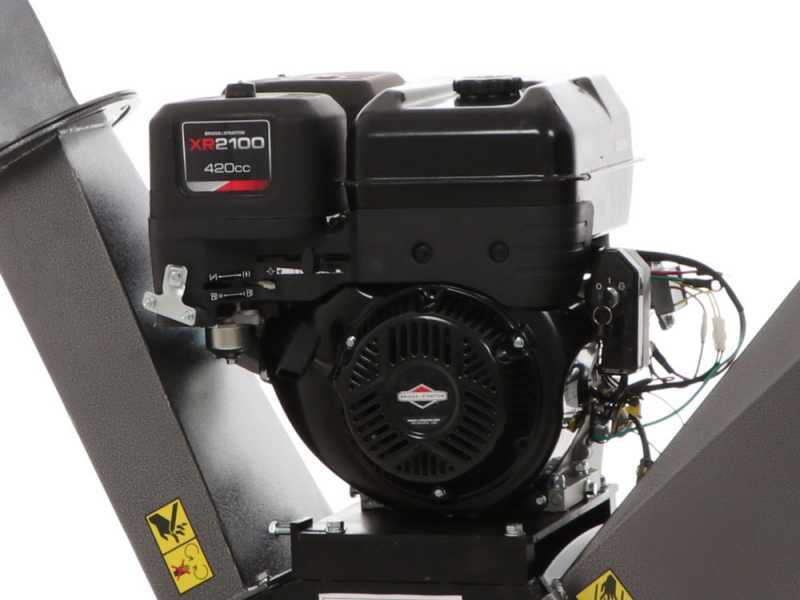 BlackStone BC 1500 BSE - Biotrituratore a scoppio professionale - Motore B&amp;S XR2100 da 13.5 HP