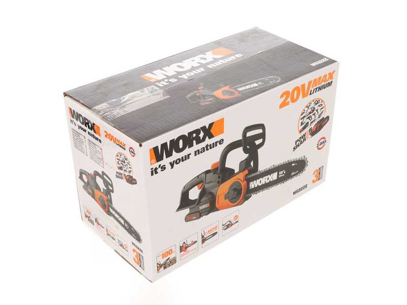 Worx WG322E.1 - Elettrosega a batteria 20V 2 Ah - Lama da 25cm