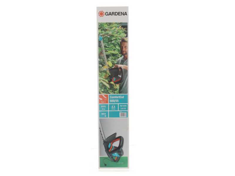 Gardena ComfortCut 550/50 - Tagliasiepi elettrico con lama da 50 cm - 550W