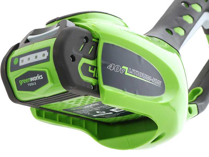 Tagliasiepi/Potatore elettrico orientabile Greenworks 2ah - 40V