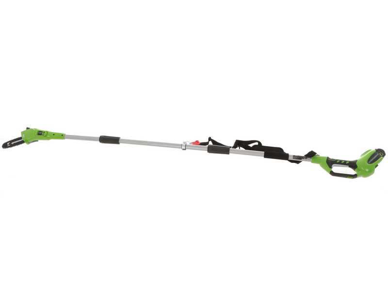 Tagliasiepi/Potatore elettrico orientabile Greenworks 2ah - 40V