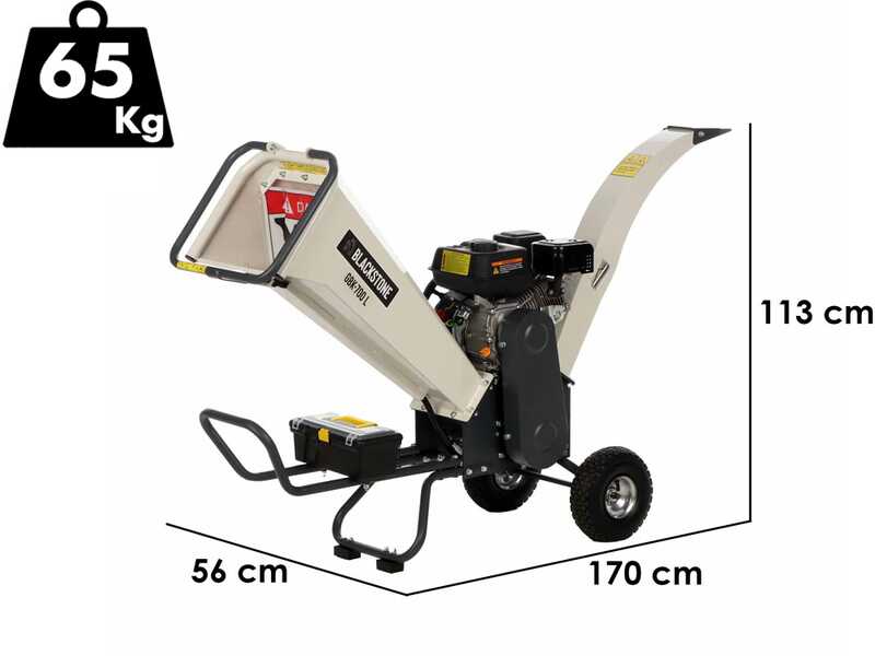 BlackStone GBK-700 L - Biotrituratore a scoppio professionale - Motore Loncin da 7.0 HP