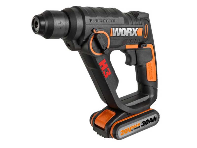 Trapano, Avvitatore, Martello Pneumatico 20V Worx WX390.9 - prodotto 3 in 1 - SENZA BATTERIE E CARICABATTERIE
