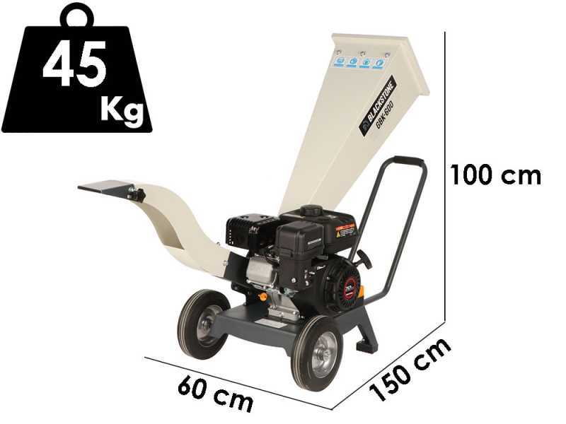BlackStone GBK 600 - Biotrituratore a scoppio - Motore benzina 7 HP
