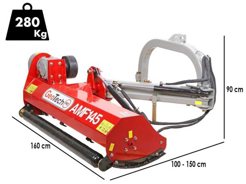 GeoTech-Pro AMF145 - Trincia argini laterale per trattore - Serie leggera
