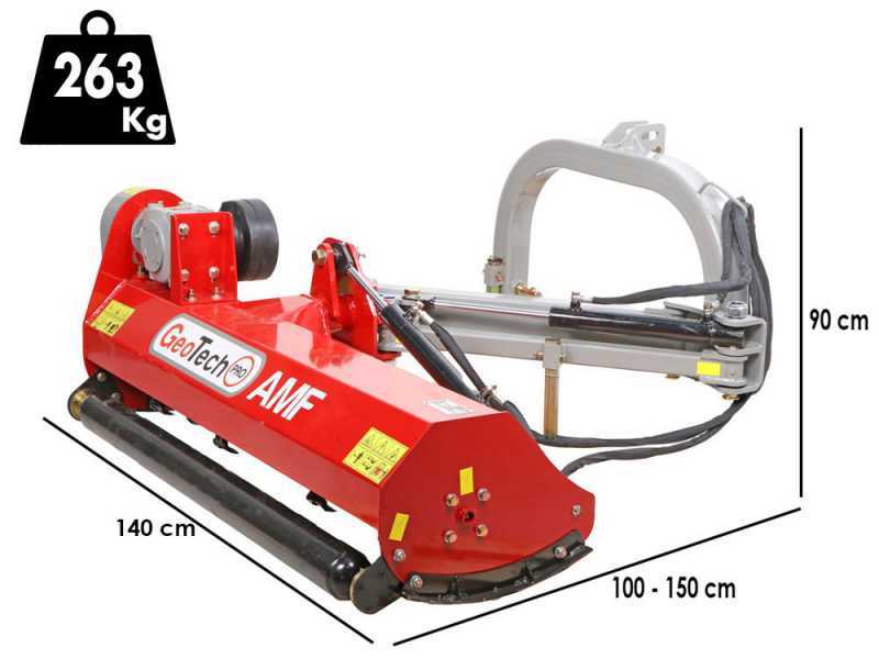 GeoTech-Pro AMF125 - Trincia argini laterale per trattore - Serie leggera