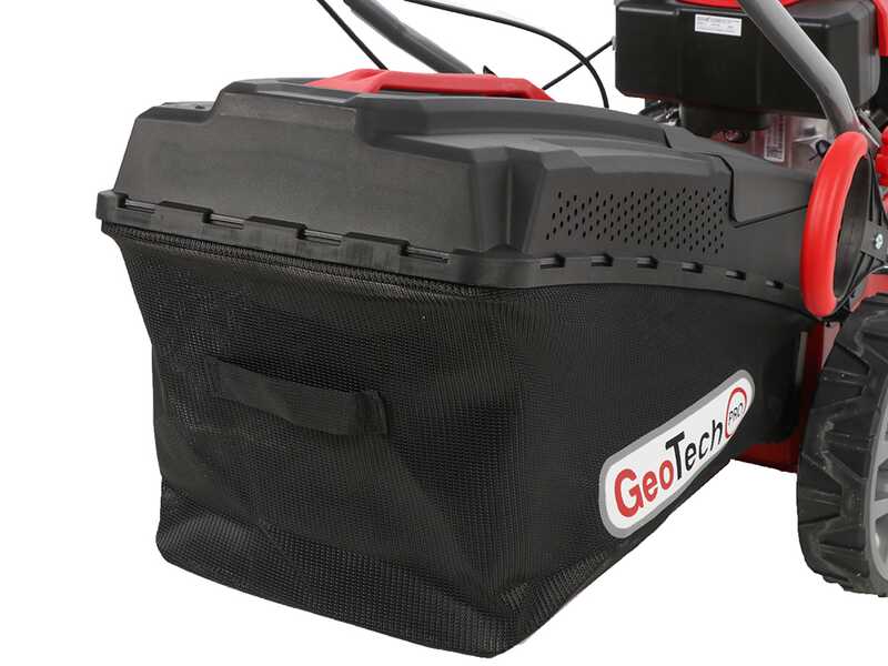 GeoTech-Pro S46-140BG - Tosaerba a scoppio semovente - 2in1: raccolta + scarico posteriore